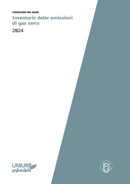 copertina di "inventario delle emissioni di gas serra 2024"