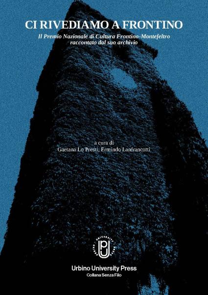 Copertina del volume Ci rivediamo a Frontino con immagine della torre dell'orologio